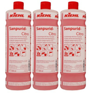Kiehl Sanpurid-Citro 3 x 1 Liter Sanitärreiniger mit Citrus-Frischeduft
