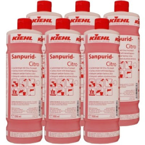 Kiehl Sanpurid-Citro 6 x 1 Liter Sanitärreiniger mit Citrus-Frischeduft