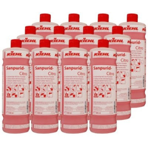 Kiehl Sanpurid-Citro 12 x 1 Liter Sanitärreiniger mit Citrus-Frischeduft