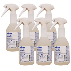 Kiehl Tablefit 6 x 750 ml Kunststoff- und Schreibtischreiniger