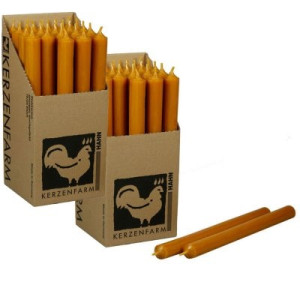 2 x 25 Stabkerzen Natur 180 x 22 mm Kerzenfarm Kerzen Candle