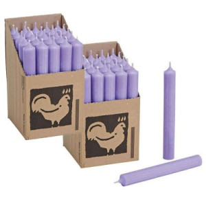 2 x 25 Stabkerzen Lavendel - Lavender 180 x 22 mm Kerzenfarm Kerzen Candle