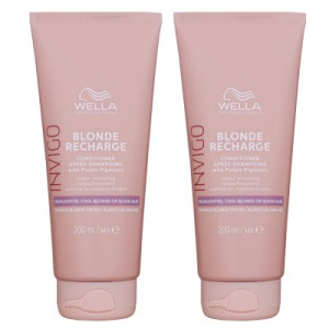 Wella Invigo Blonde Recharge 2 x 200 ml Conditioner für blondiertes Haar