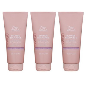 Wella Invigo Blonde Recharge 3 x 200 ml Conditioner für blondiertes Haar