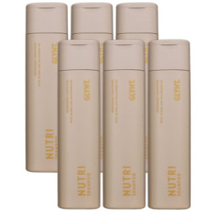 GLYNT Nutri 6 x 250 ml Shampoo für trockenes Haar Glanz & Geschmeidigkeit