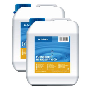 Dr. Schutz R 1000 Fußbodenreiniger 2 x 5 Liter Wischpflegemittel Reinigung Pflege Kanister