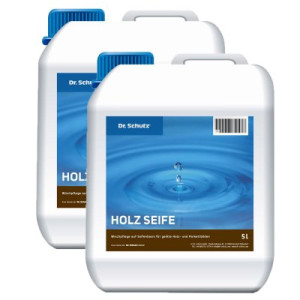 Dr. Schutz Holzseife 2 x 5 Liter Wischpflegemittel für geölt gewachste Holzböden Kanister