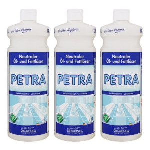 Dr. Schnell Petra Konzentrat 3 x 1 Liter Neutraler Fett & Öl löser Oberflächen