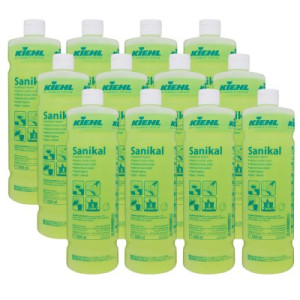 Kiehl Sanikal 12 x 1L Sanitärraum-Hygiene säure- und chlorfreier Sanitärreiniger