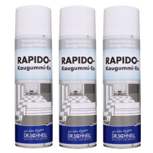 Dr. Schnell Rapido Kaugummi Ex 3 x 500 ml Vereisungsspray Dose