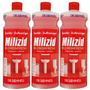 Dr. Schnell Milizid Lemonfresh 3 x 1 Liter Sanitärreiniger und Kalklöser