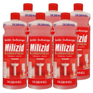 Dr. Schnell Milizid Lemonfresh 6 x 1 Liter Sanitärreiniger und Kalklöser