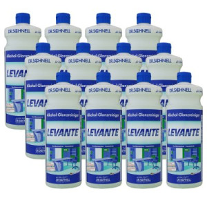 Dr. Schnell Levante 12 x 1 Liter Konzentrat Alkohol und Glanz Reiniger