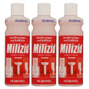 Dr. Schnell Milizid 3 x 200 ml Sanitärreiniger & Kalklöser Konzentrat