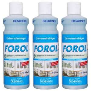 Dr. Schnell Forol 3 x 200 ml Universalreiniger Allzweckreiniger Konzentrat