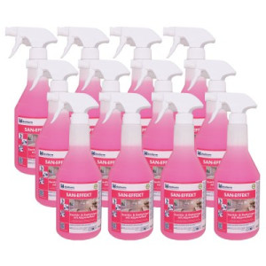 Dreiturm San Effekt Sanitär & Badreiniger Abperleffekt 12 x 750 ml Pumpflasche