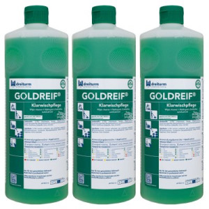Dreiturm GOLDREIF Klarwischpflege 3 x 1 Liter Bodenwischpflege 5Fach Konzentrat