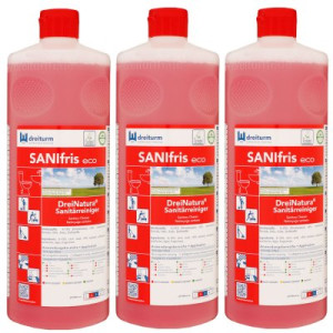 Dreiturm Sanifris eco DreiNatura 3 x 1 Liter Sanitärreiniger Unterhaltsreiniger