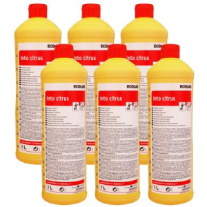 Ecolab Into Citrus 6 x 1 Liter Sanitär Kraftreiniger Bad + WC Reiniger