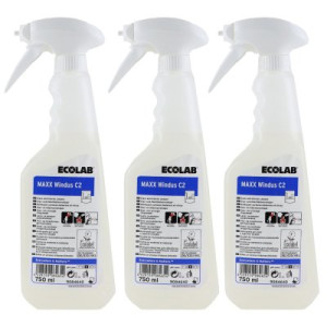 Ecolab MAXX Windus C2 3 x 750 ml Glas und Oberflächenreiniger
