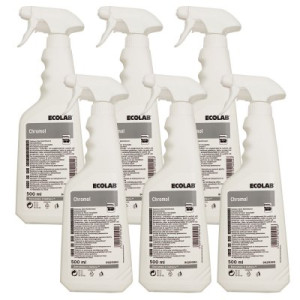 Ecolab Chromol 6 x 500 ml Edelstahlpflege pflegt und schützt Edelstahl Frischeduft