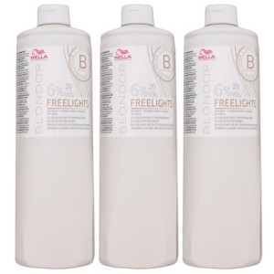 Wella Blondor Freelights 6 % 3 x 1000 ml Entwickler