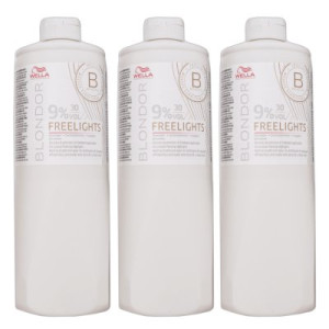 Wella Blondor Freelights 9 % 3 x 1000 ml Entwickler