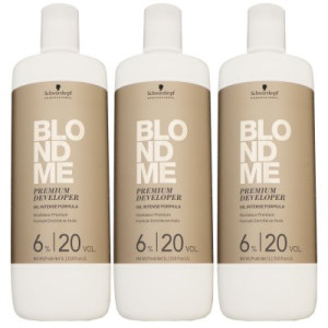 Schwarzkopf Blondme 3 x 1000 ml 6 % Oxydant Entwickler