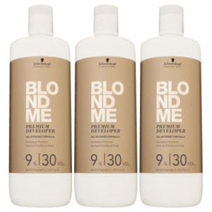 Schwarzkopf Blondme 3 x 1000 ml 9 % Oxydant Entwickler