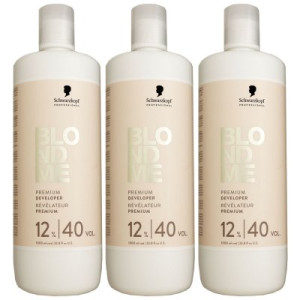 Schwarzkopf Blondme 3 x 1000 ml 12 % Oxydant Entwickler