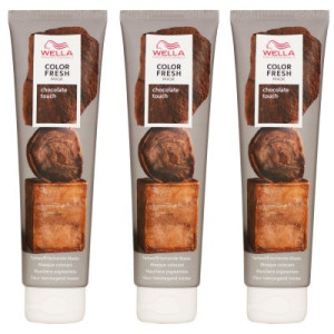 Wella Color Fresh Mask 3 x 150 ml Tönungsmaske Farbmaske Chocolate