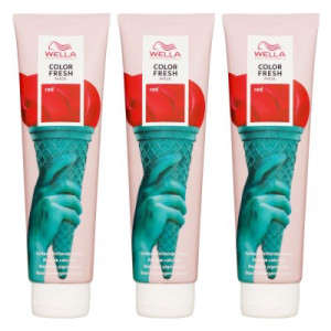 Wella Color Fresh Mask 3 x 150 ml Tönungsmaske Farbmaske Red