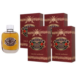 La Rive Scotish 4 x 90 ml Eau de Toilette EDT Herrenduft