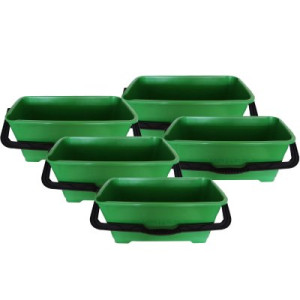 Unger Großer Eimer QB220 5 x 28 L grün für die Glasreinigung