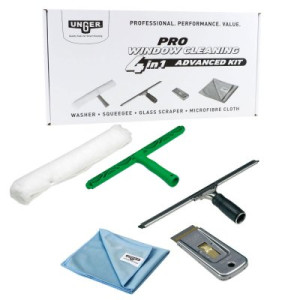 Unger Pro Glasreinigungsset AKG14 4 in 1 Neu Fensterwischset
