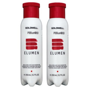 Goldwell Elumen 2 x 200ml PIBlue@10 Haarfarbe permanente farbintensive Farbe