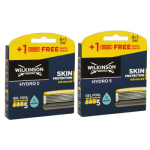 Wilkinson Hydro 5 Skin Protection Advanced 2 x 4+1 Rasierklingen Menthol