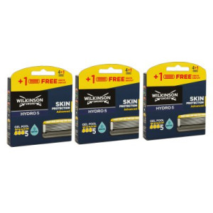Wilkinson Hydro 5 Skin Protection Advanced 3 x 4+1 Rasierklingen Menthol