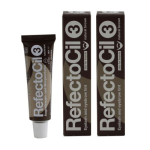 RefectoCil 3 Natural Brown naturbraun 2 x 15 ml Augenbrauenfarbe & Wimpernfarbe