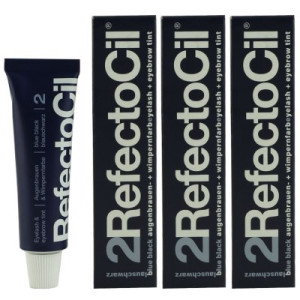 RefectoCil 2 Blue Black blauschwarz 3 x 15 ml Augenbrauenfarbe & Wimpernfarbe