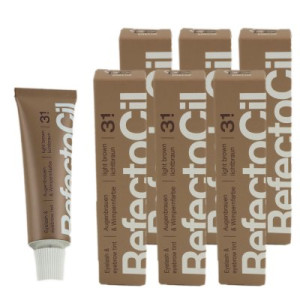 RefectoCil 3.1 Light Brown lichtbraun 6 x 15 ml Augenbrauenfarbe & Wimpernfarbe