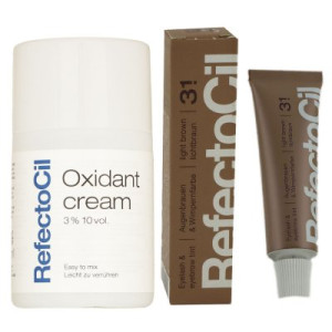 RefectoCil Oxidant 3 % Cream Developer 100 ml & 15 ml RefectoCil Light Brown