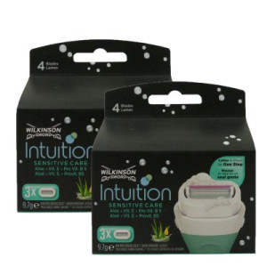 Wilkinson Intuition Sensitive Care 2 x 3 Rasierklingen Aloe+ProVitamin B5