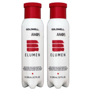 Goldwell Elumen 2 x 200 ml AN@5 Haarfarbe permanente farbintensive Farbe