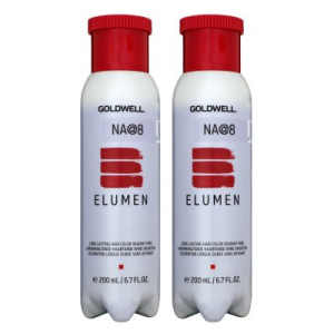Goldwell Elumen 2 x 200 ml NA@8 Haarfarbe permanente farbintensive Farbe