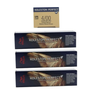 Wella Koleston 3 x 60 ml 4/00 mittelbraun natur