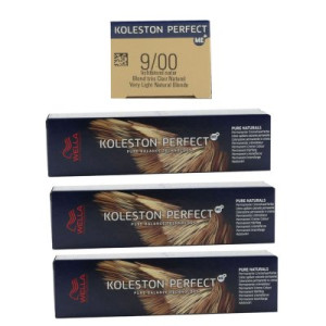 Wella Koleston 3 x 60 ml 9/00 lichtblond natur