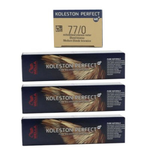 Wella Koleston 3 x 60 ml 77/0 mittelblond intensiv natur