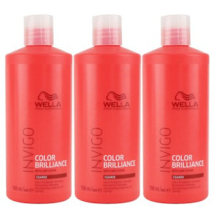Wella Invigo Color Brilliance 3 x 500 ml Shampoo