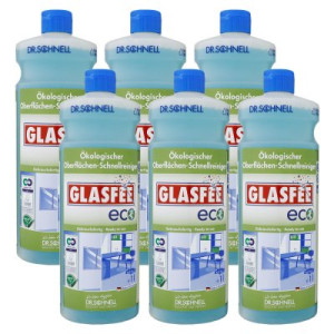 Dr. Schnell Glasfee Eco 6 x 1 Liter Ökologischer Glas- und Oberflächenreiniger